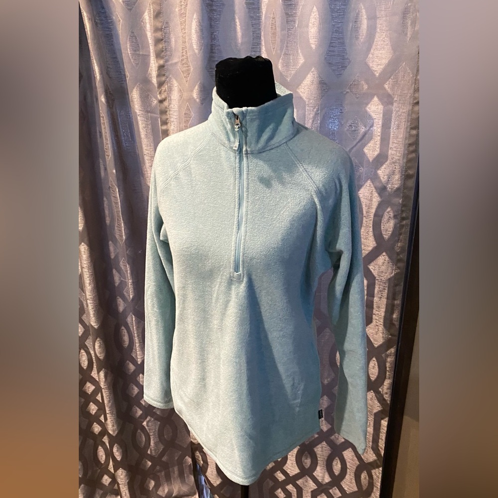 Eddie Bauer Sky Blue Women's Pullover Quarter Zip Size XS Used Good Condition